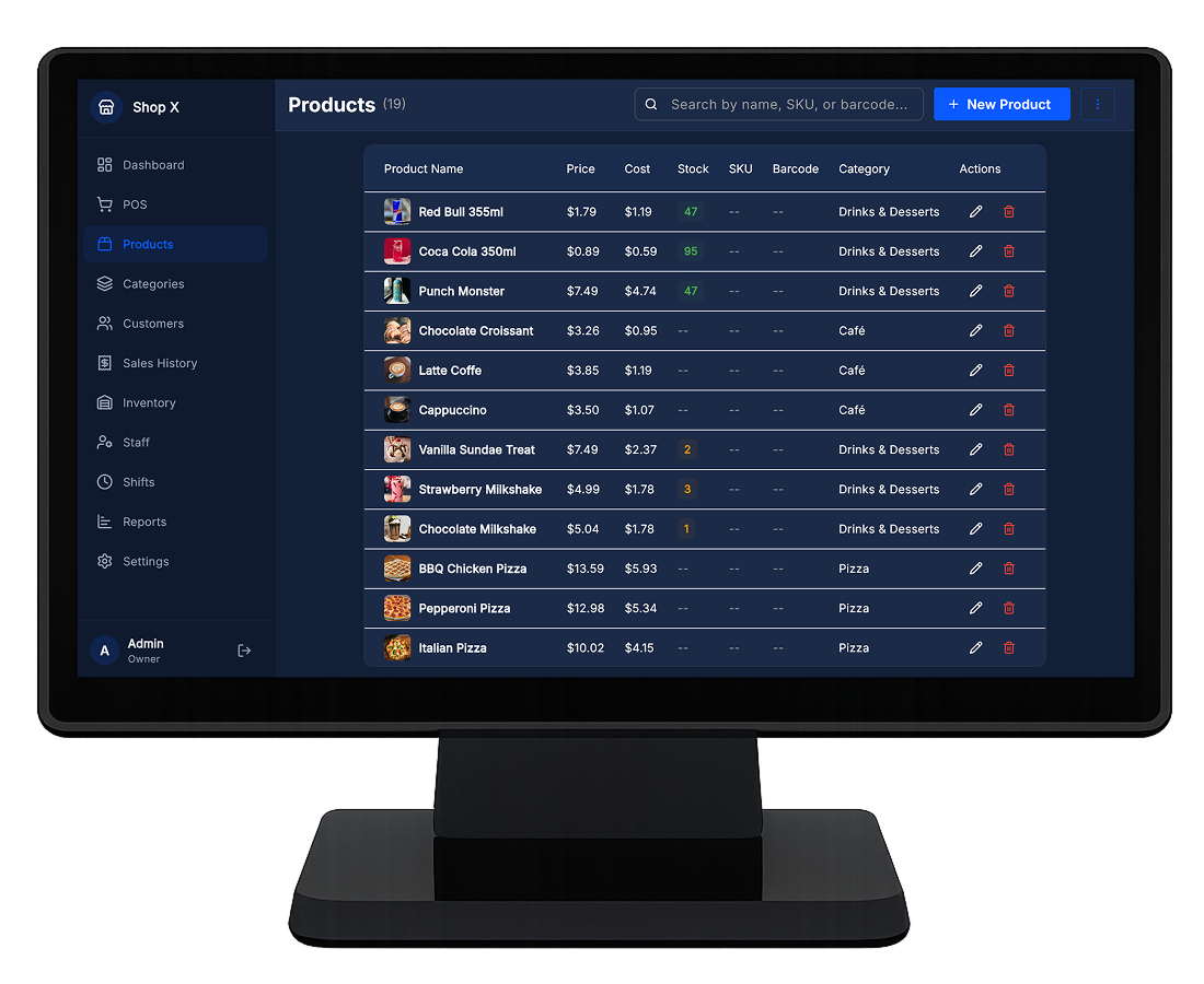 MozStock — Product Management