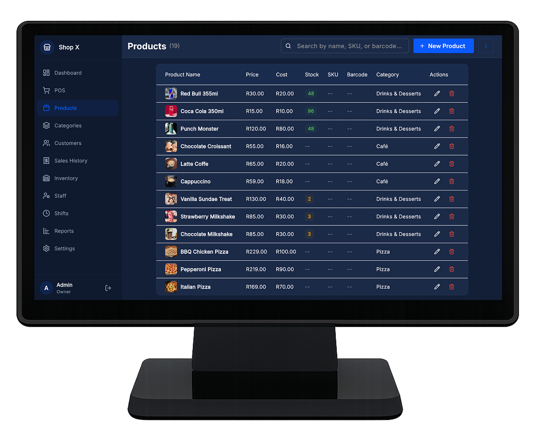 MozStock — Product Management